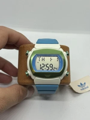 De colección Muy Raro Adidas Caramelo Raro Bisel Blanco Estuche AHD6048 Batería Nueva Foto 1 de 4