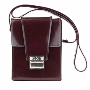 Vintage brown polaroid leather bag, genuine leather camera case 15x18 cm, fits - Picture 1 of 6