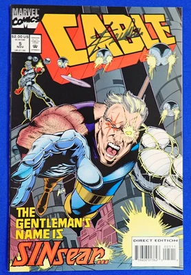 Cable #5 SIGNED by Stan Lee VF/NM Marvel 1993 Sinsear Fabian Nicieza - Image 1 of 4