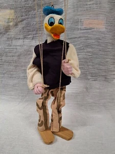 Vintage Donald Duck Marionette Puppe-Kreidegeschirr-16 Zoll - Bild 1 von 7