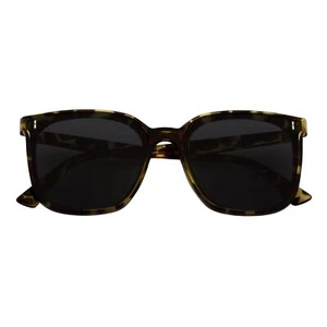 KARA - Polarized Womens Oversize Cat Eye Sunglasses Green Tortoise Smoke - Picture 1 of 10