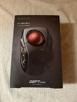 ELECOM M-DPT1MRXBK, Wired, Wireless, Bluetooth, Gaming, Red Ball Trackball Mouse - Image 1 of 4