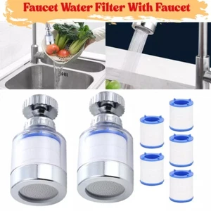 Faucet Water Filter For Kitchen Sink Or Bathroom Mount Filtration Tap Purifier - Picture 1 of 12