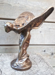 20cm 862g Bronze Metall Skulptur Rolls Royce Kühlerfigur Emily Spirit of Ecstasy - Bild 1 von 9