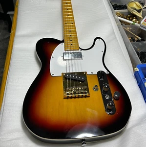Tele Electric Guitar Maple Fretboard Basswood Body Vintage Sunburst Color - Picture 1 of 5