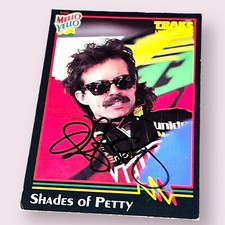 Kyle Petty 1992 TRAKS MELLO YELLO SET #2 WINSTON CUP NASCAR LEGEND signed card
