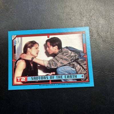 11d T2 Terminator 2  Sticker 1991 Topps #43 Sarah John Carner Saviors Of Earth - Image 1 of 2