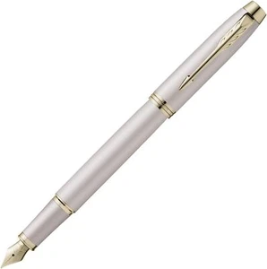 PARKER Fountain Pen IM Monochrome Champagne CHT Fine Point Gift Box 2173271 New - Picture 1 of 4