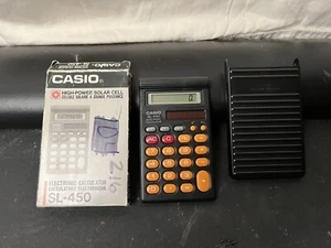 Vintage Casio SL-450 Digital Electronic Solar Calculator - Bild 1 von 5