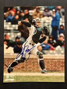 Foto autógrafa autografiada de 8x10 firmada por Gregg Zaun de los Marlins de Florida - Imagen 1 de 2