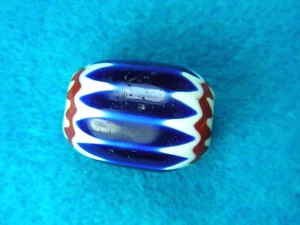 CHEVRON TRADE BEAD 3/4" WASHINGTON Authentic Indian Artifacts - Picture 1 of 8