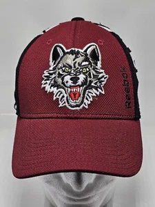 Vintage Reebok Chicago Wolves Center Ice Mütze Kappe rot NHL Hockey Small Medium AHL - Bild 1 von 8