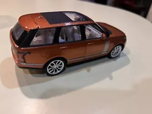 Range Rover 1:34 Scale Collectable MSZ Diecast Orange Rust Shiny Lights Horn - Picture 1 of 15