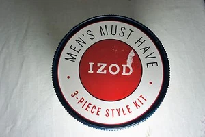 IZOD Men's 3 pc Tie Kit~Tie Bar, Square or Lapel, Tie~  Wedding NEW Gift Choice - Picture 1 of 8