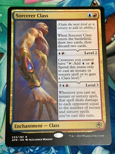 C607 MAGIC THE GATHERING SORCERER CLASS #233 FORGOTTEN REALMS NM MTG - Picture 1 of 12