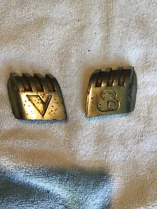 1940 Ford Pickup Truck Hood V 8 Emblems  - Picture 1 of 5