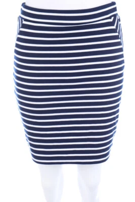 Yessica by C&A Rock Streifen Gummizug XS dunkelblau weiß - Bild 1 von 4