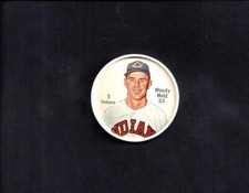 1962 SALADA-JUNKET COINS--#5 WOODY HELD--INDIANS