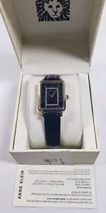 Anne Klein Women's Glitter Accented Leather Strap Luxury Watch, AK/3820, New - Picture 1 of 14
