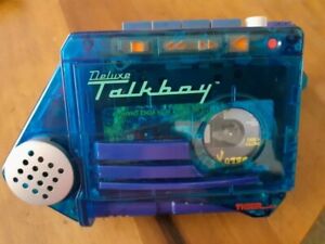Rare Blue Vintage Tiger Electronics Deluxe Talkboy Working (Home alone 2) Tested