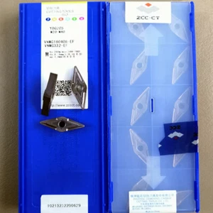 Insertos de carburo originales de hoja CNC VNMG160408-EF YBG205 VNMG332-EF ZCC.CT 10 piezas - Imagen 1 de 2