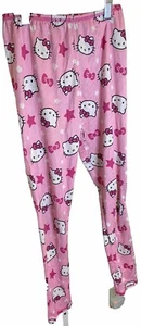 Hello Kitty Girls' 100% Polyester Elastic Waist Pajama Pants L - Picture 1 of 3