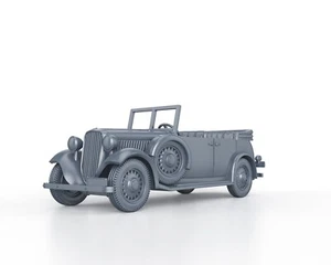 WWII - POLISH FIAT 518 MAZUR CABRIO 3D printed model 1/48 1/56 1/72 1/87 - Foto 1 di 5