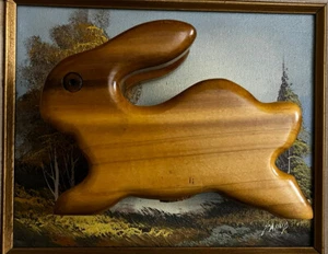 Banco de conejo de madera: hermosa artesanía manual - Imagen 1 de 9