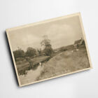 A3 Print - Vintage Norfolk - River Bure And Mill, Corpusty