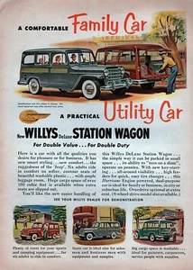 1953 Willys DeLuxe Kombi "Praktischer Nutzwagen" Originalfarbe Anzeige - Bild 1 von 1