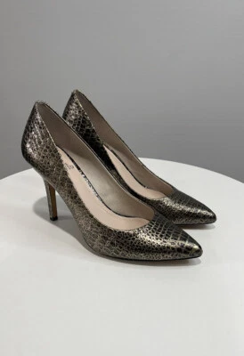 Vince Camuto Halle Women’s Shoes Bronze Color Snake Skin Pattern - Image 1 of 4