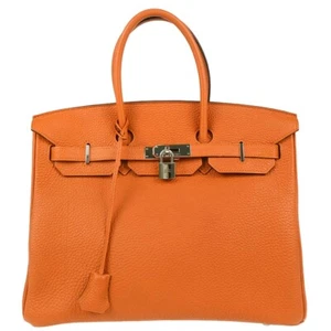 Hermes Orange Togo Birkin 35 Handbag □M C027 175933 - Picture 1 of 10