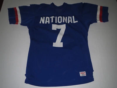 Camiseta de fútbol americano vintage de la NFL marca Wilson #7 años 70-80 mediana **RARA** Foto 1 de 4