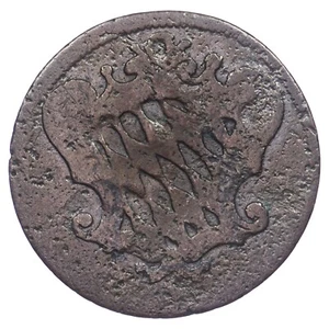 Deutschland 1 Pfennig 1765 Bayern Maximilian III Joseph Kupfer KM.523 Münze - Bild 1 von 2