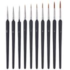 3X(10 Fine-Pointed Brushes.  Fine Brush Set Is Suitable for Scale Model4684
