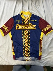Vtg PEARL IZUMI Cycling Jersey Sz XL POWER BAR Made In USA - Picture 1 of 6