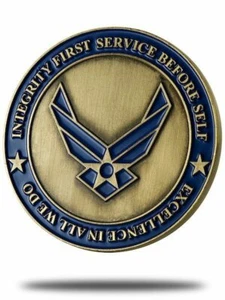 Proud Parent of an Airman Coin- 1 Corinthians 13:7 Shields of Strength - Picture 1 of 3