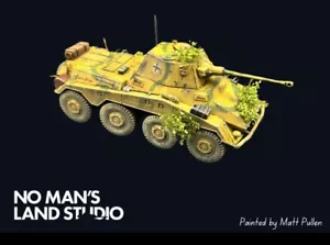 Auto blindata tedesca Puma dipinta professionale - Bolt Action 1/56 - WW2 - COMMISSIONE 28mm - Foto 1 di 1