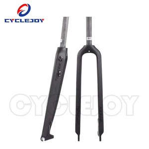 TOSEEK Rigid Mountain Bike Fork Straight Tube Steerer 26 Carbon Fiber 1-1/8" - Picture 1 of 5