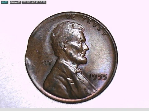 1955-P Lincoln Wheat Cent Error - Straight Clip on Tapered Planchet - Early Date Cover