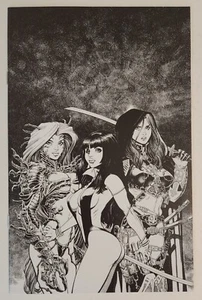 Witchblade/Magdalena/Vampirella: Convergence (2004, DF) VF/NM Adams B&W Variant - Picture 1 of 3