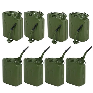 5 Gallon Backup Steel Tank Lot 8 Jerry Can Green 20L Gasoline Military - Picture 1 of 11