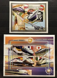 Spanish, Italian, German Flags / Trains / Locomotives - stamps Chad - MNH** G108 - Picture 1 of 1