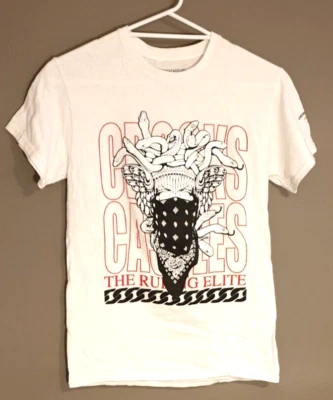 CROOKS & CASTLES, LA Streetwear Medusa Graphic T-Shirt. White. Size Adult Small. - Image 1 of 4