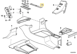 Slide trim cover for BMW E-32 E-34 - Bild 1 von 2