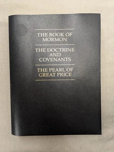 LDS Triple Combination Extra Large Print Scriptures Book of Mormon D&C 8.5 x 11" - Imagen 1 de 7