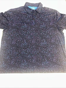 Birdie Bound Golf Poloshirt Herren 3XL Abstrakter Druck Kurzarm Stretch - NEU - Bild 1 von 5