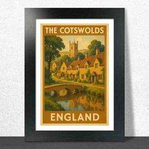 Cotswolds Travel Poster - Picture 1 of 7