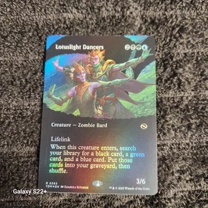 Bailarines Lotuslight (sin fronteras) [Tarkir: Dragonstorm] lámina casi como nueva Magic The Gathering - Imagen 1 de 2