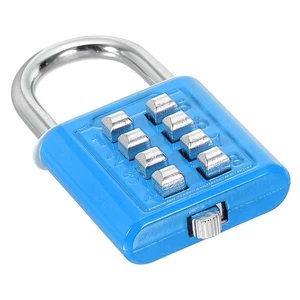 8-stelliges Zahlenkombinationsschloss 4-Positionen-Verriegelungsmechanismus Blau - Bild 1 von 7